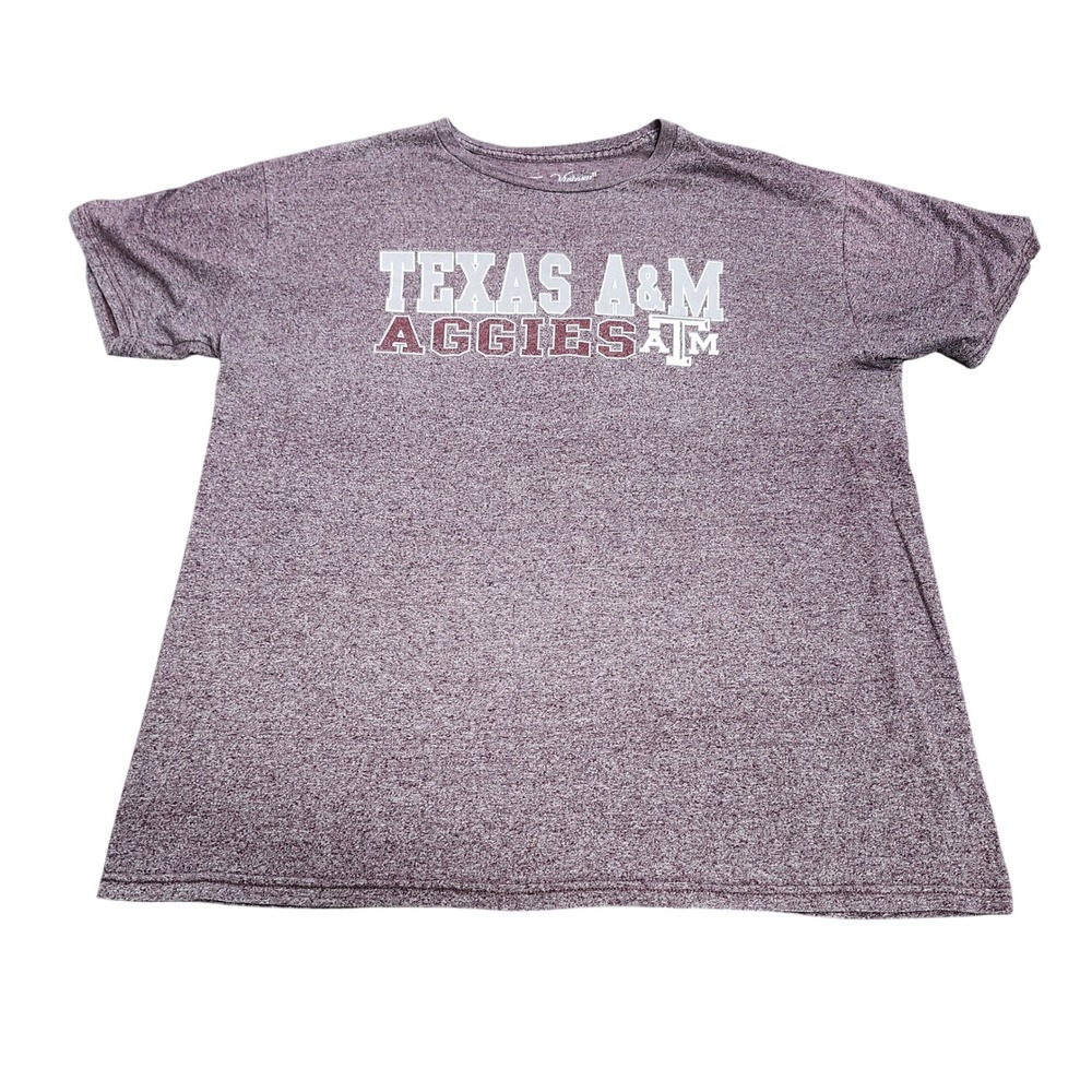 The Victory Texas A&M Aggies Heather Maroon Graphic T-Shirt Mens XL NCAA Sport